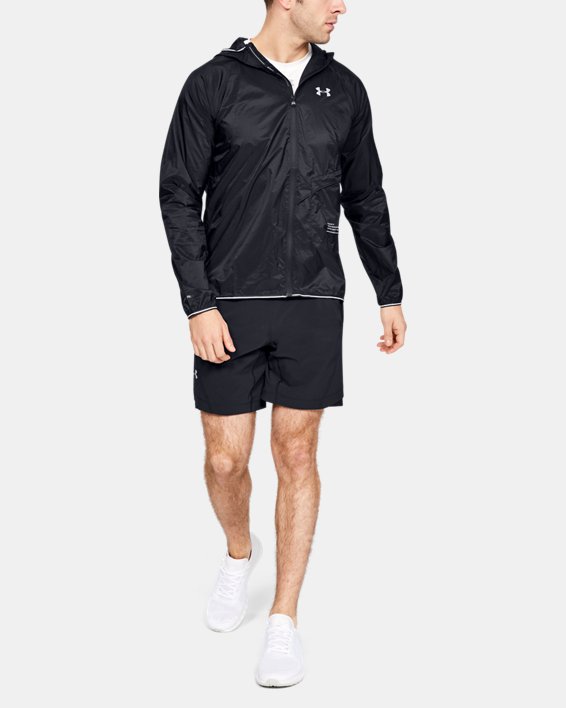 เสื้อแจ็คเก็ต UA Qualifier Storm Packable สำหรับผู้ชาย, Black, pdpMainDesktop image number 2
